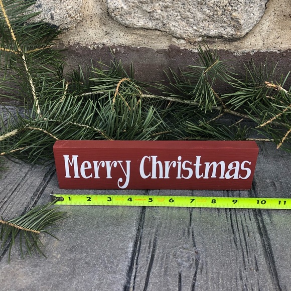 Merry Christmas Mini Wood Sign - Picture 4 of 4